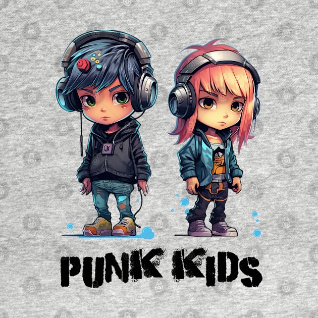 Punk kids by RosaliArt